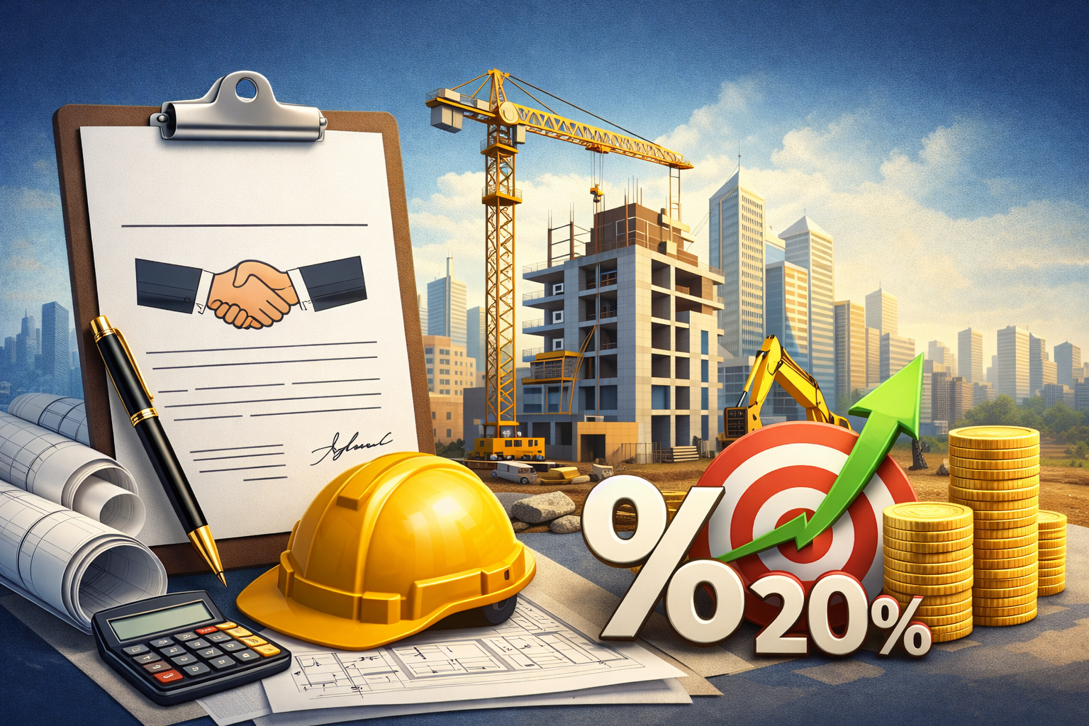 نمونه قرارداد مدیریت پیمان درصدی